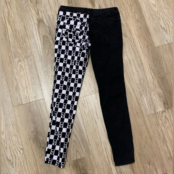 Royal Bones Daang Goodman Hot Topic Skull Skinny Jeans - Jrs 5 - Picture 3 of 8